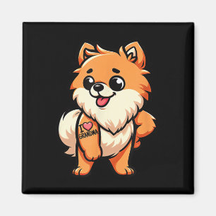 Imã Pomeraniano Eu Adoro Tatuagem De Cachorro Engraçad