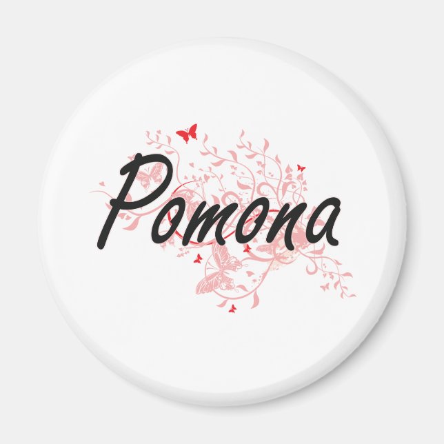 Imã Pomona California City Artística design com mantei (Frente)