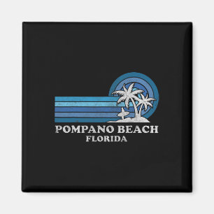 Imã Pompano Beach Florida Vintage Family Summer Vacati