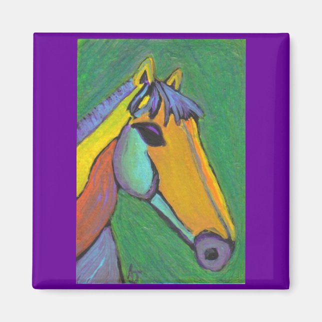 Imã Pôneo pintado - ímã (Frente)