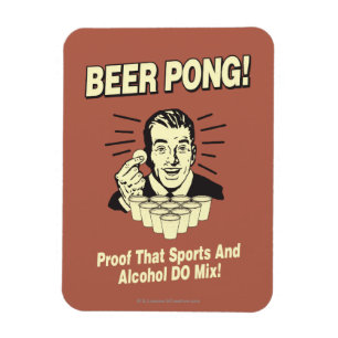 Ímã Pong da cerveja: Combinação Prova de Álcool e E