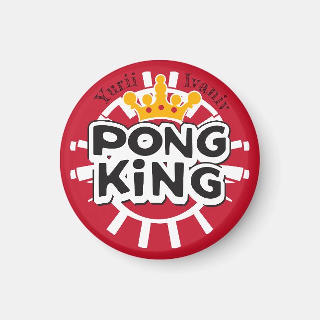 Imã Pong King Red (Frente)