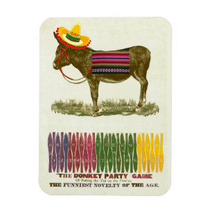 Ímã Ponha a cauda no burro