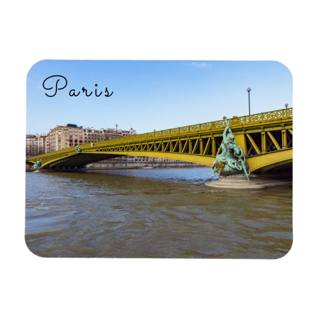 Ímã Pont Mirabeau sobre o Sena - Paris (Horizontal)