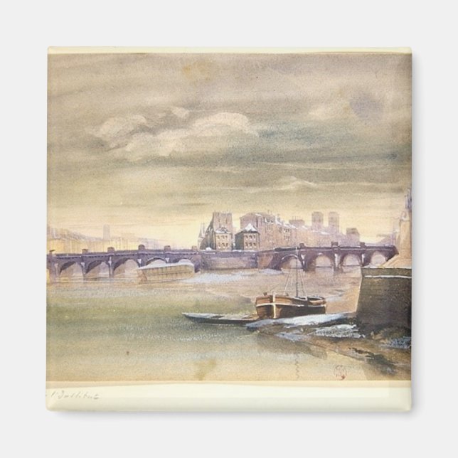 Imã Pont-Neuf e Ile de la Cite, 1881 (Frente)