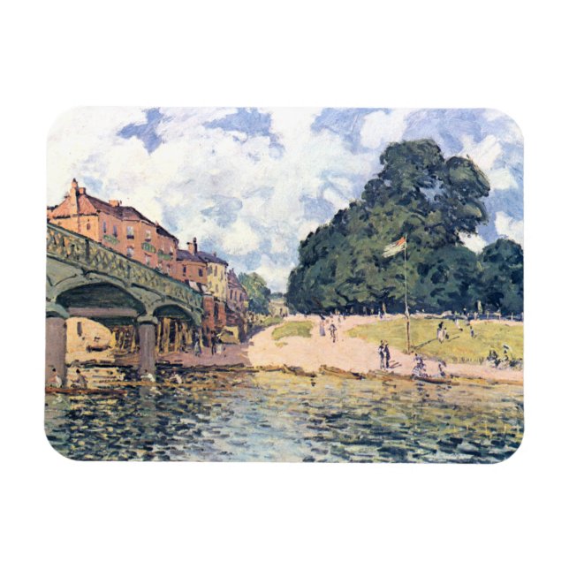 Ímã Ponte Alfred Sisley Hampton Court (Horizontal)