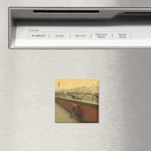 Imã Ponte antiga em Florença, Itália. Foto da Vintage