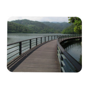 Ímã Ponte Bicicleta Sobre Água