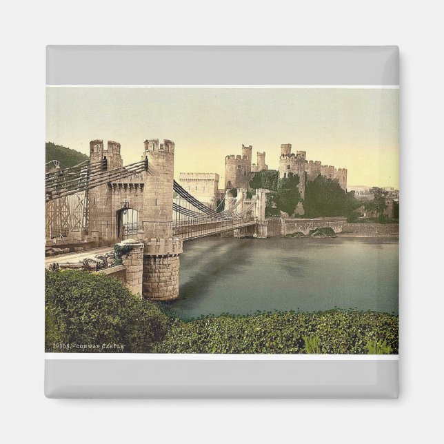 Imã Ponte Castelo e suspensão, Conway (ou seja, Conwy) (Frente)