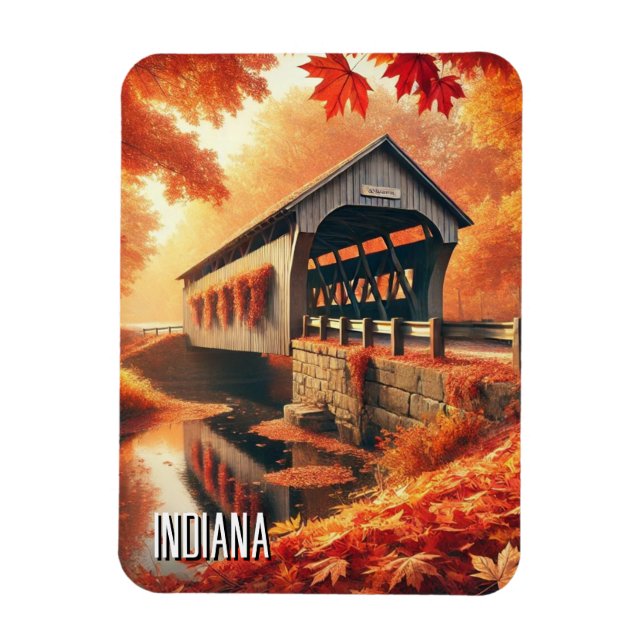 Ímã Ponte coberta pelo Indiana (Vertical)