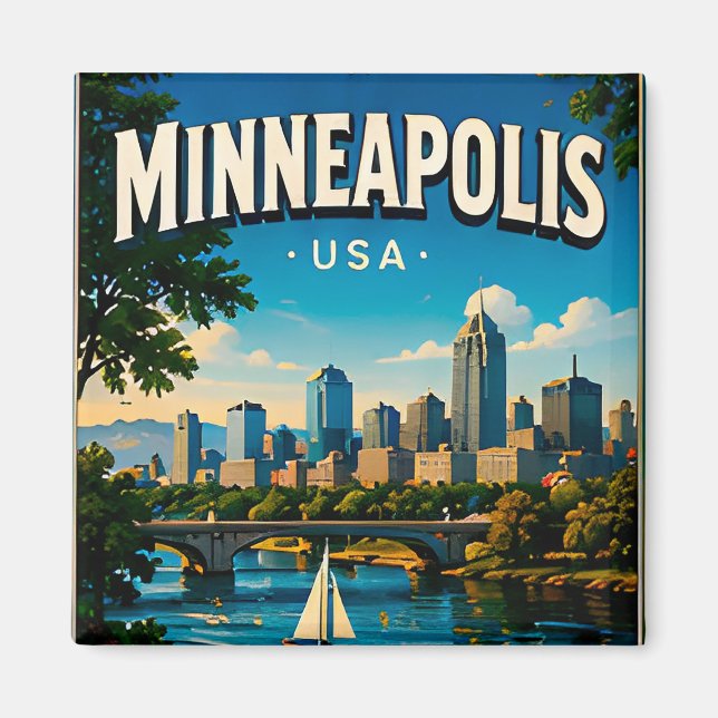 Imã Ponte da Arco de Pedra Minneapolis Minnesota  (Frente)