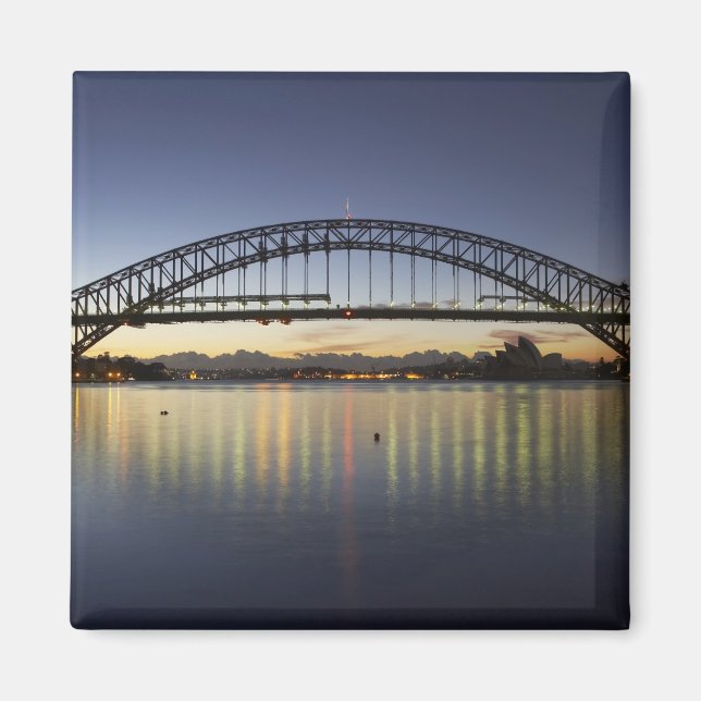 Imã Ponte da Baía de Sydney e Ópera de Sydney em (Frente)