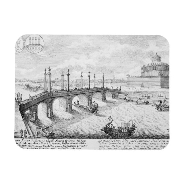 Ímã Ponte de Aelius e Mausoléu de Hadrian (Castel S (Horizontal)