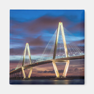 Imã Ponte de Arthur Ravenel na noite