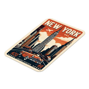 Ímã Ponte de Brooklyn de carro clássico vintage da cid