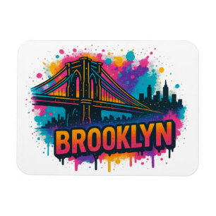 Ímã Ponte de Brooklyn Graffiti Pop Art – Urbano Colori
