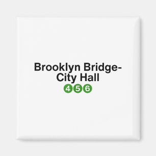 Imã Ponte de Brooklyn Nova York Sinais da Estação de M