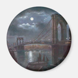 Imã Ponte de Brooklyn pelo luar