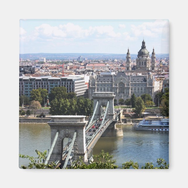 Imã Ponte de Cadeia Szechenyi, Budapeste, Hungria (Frente)