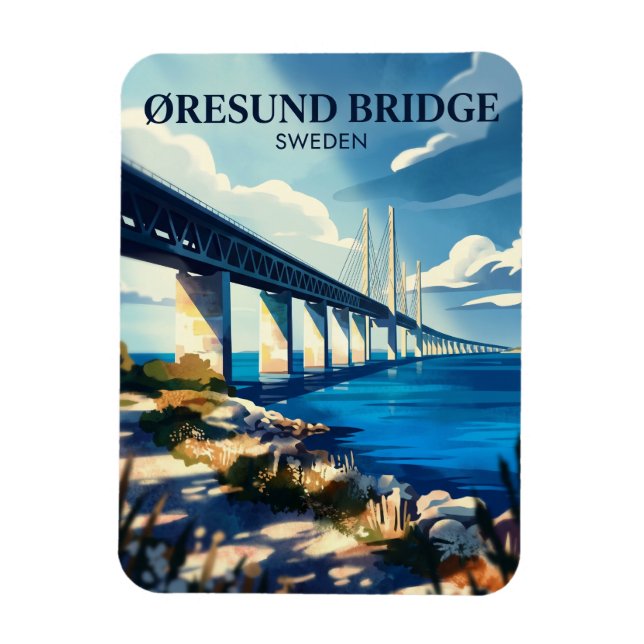 Ímã Ponte de Øresund Suécia (Vertical)