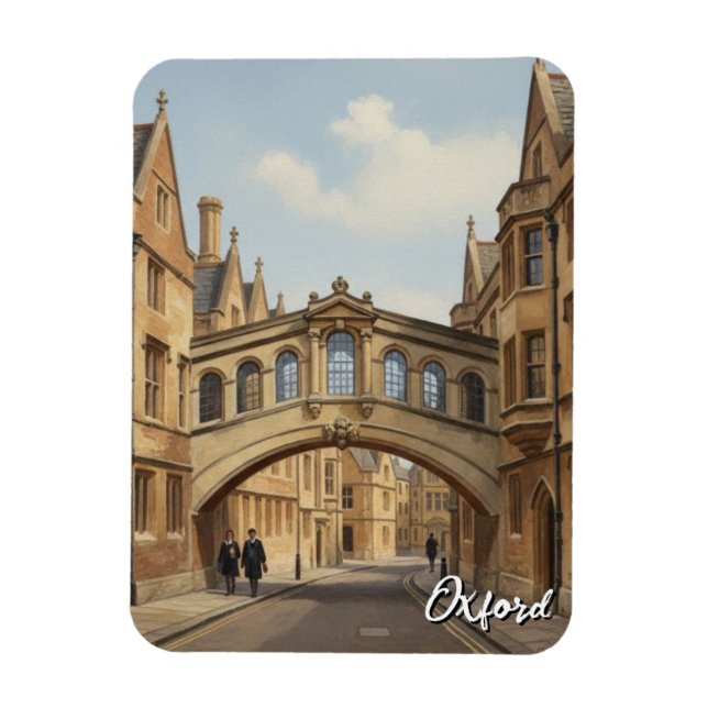 Ímã Ponte de Suspiros da Universidade de Oxford Viagem (Vertical)
