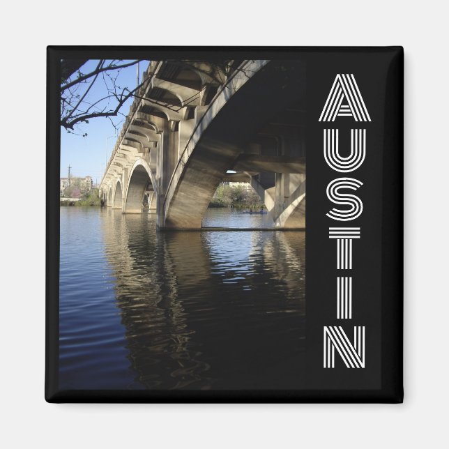 Imã Ponte do Congresso Lady Bird Lake Austin Texas (Frente)