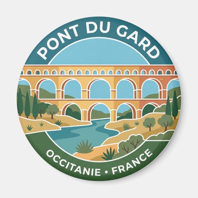 Imã Ponte do Gard França (Frente)