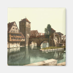 Imã Ponte do Hangman, Nuremberg, Baviera, Alemanha