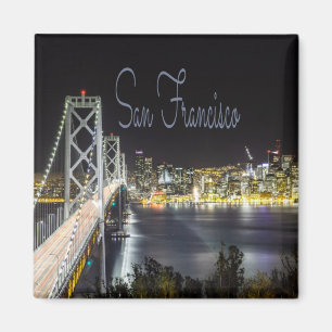 Imã Ponte do Ouro de Portão Noturno de San Francisco 