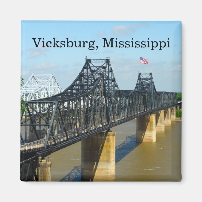 Imã Ponte do Rio Vicksburg Mississippi (Frente)