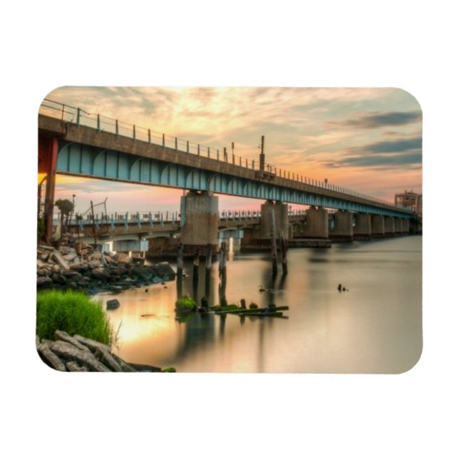 Ímã Ponte do Trem Rockaway (Horizontal)