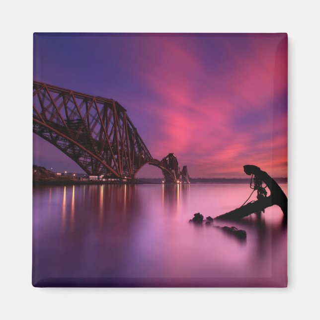 Imã Ponte Ferroviária Forte no Sunset | Escócia (Frente)