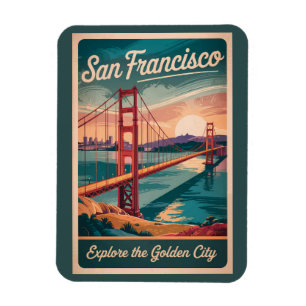 Ímã Ponte Golden Gate Viagem San Francisco Califórnia