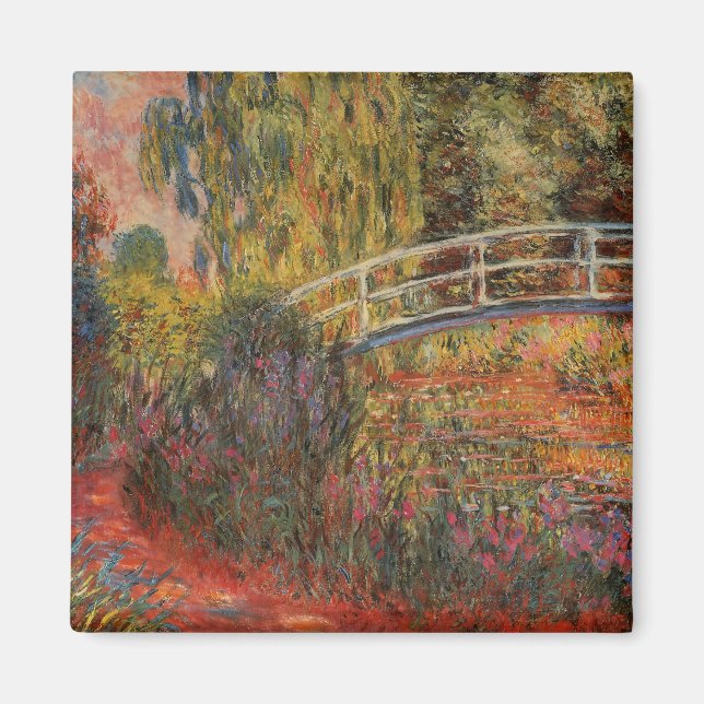 Imã Ponte Japonesa de Claude Monet em Giverny Arte (Frente)