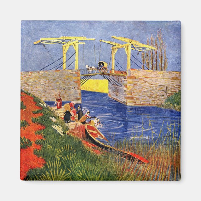 Imã Ponte Langlois em Arles por Vincent van Gogh (Frente)