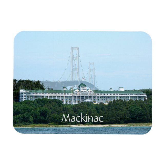 Ímã Ponte Mackinac Grande Hotel Magnet (Horizontal)