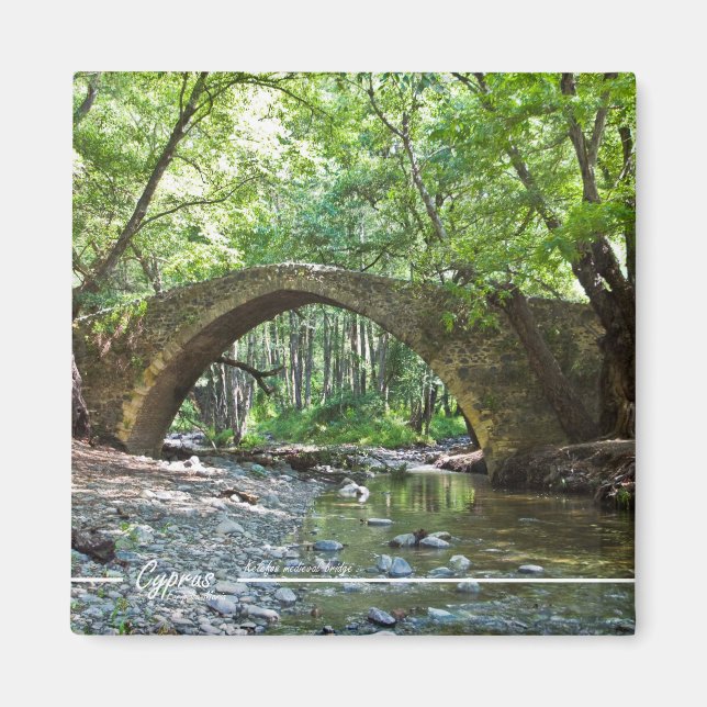 Imã ponte medieval de kelefos em Chipre, ímã (Frente)
