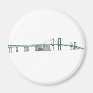 Imã Ponte Memorial Delaware: Modelo 3D: