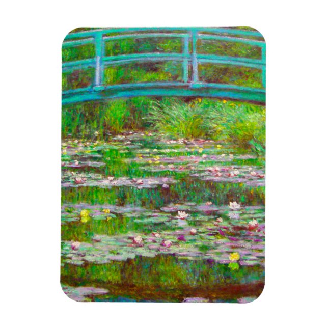 Ímã Ponte Monet Japonesa e Lírios de Água (Vertical)