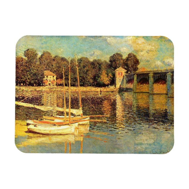 Ímã Ponte no Argenteuil Claude Monet (Horizontal)