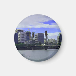Imã Ponte Portland Hawthorne nº 1 do ímã redondo