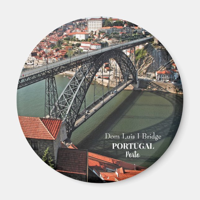 Imã Ponte Porto sobre o rio Douro, Portugal (Frente)