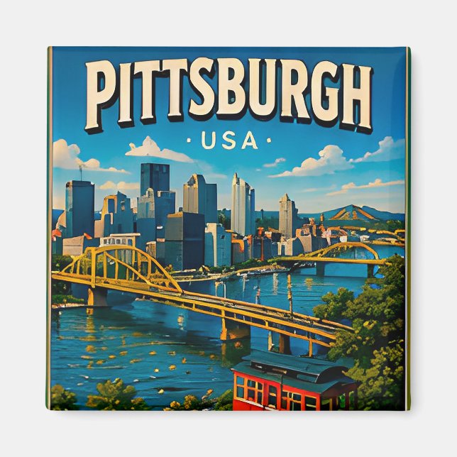 Imã Ponte Roberto Clemente de Pittsburgh (Frente)