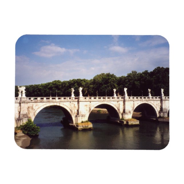 Ímã Ponte Sant'Angelo em Roma, Itália (Horizontal)