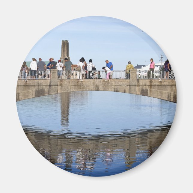 Imã Ponte Sobre O Lago Asbury Park NJ (Frente)