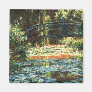 Imã Ponte Sobre o Lago de Nenúfares por Claude Monet