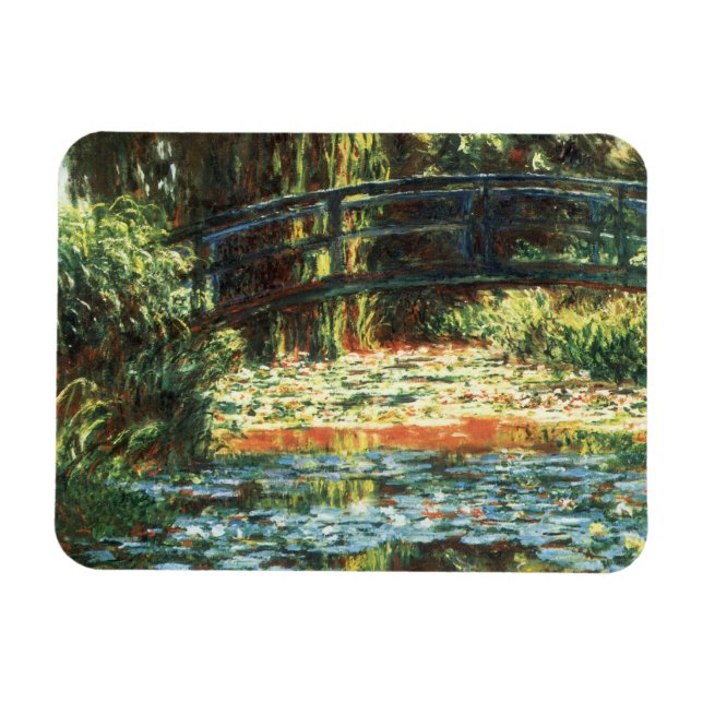 Ímã Ponte sobre o Waterlily Pond, por Claude Monet (Horizontal)