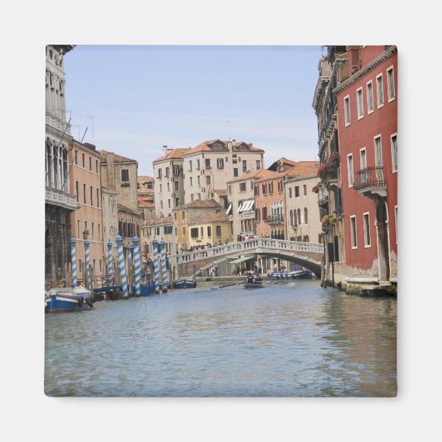 Imã Ponte sobre um canal, Grande Canal, Veneza, Itália (Frente)