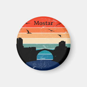 Imã Ponte Stari Most Mostar Retro Bósnia e Herzegovina