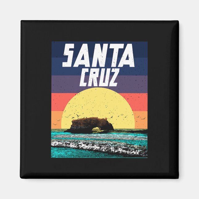 Imã Ponte Sunset Papais noeis Cruz Beach Cali (Frente)